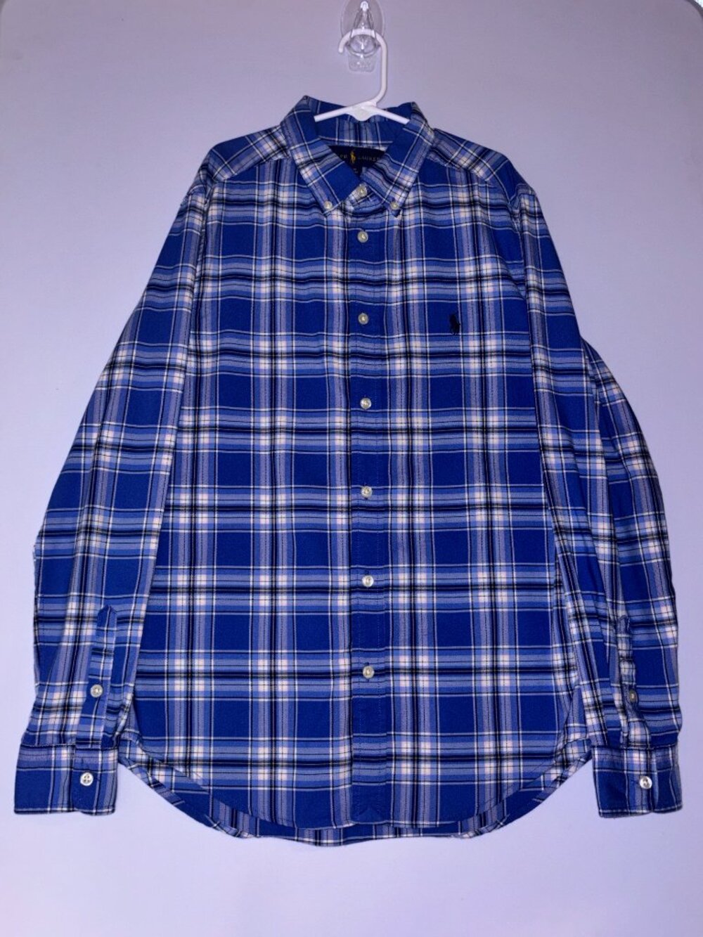 Polo Ralph Lauren Blue Plaid Button Down Shirt
